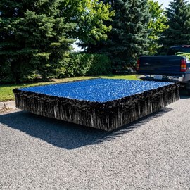 Blue and Black Metallic Trailer Parade Decorating Kit
